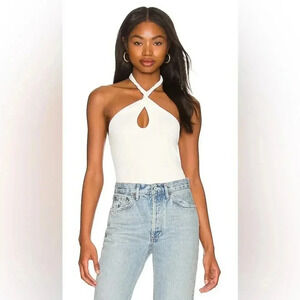 MINKPINK Maitland Knit Halter Top NWT S